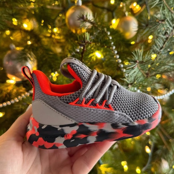 Adidas Baby Sneakers - Gray and Red - Picture 1 of 3